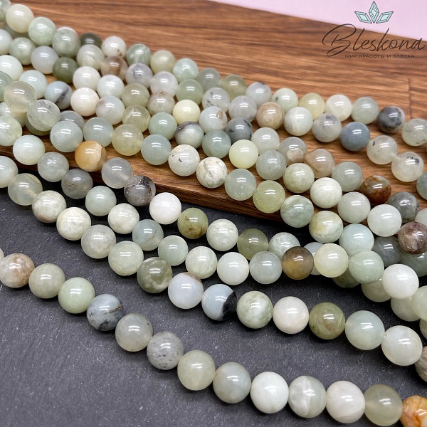 Жадеит зеленый №2 10,5 мм