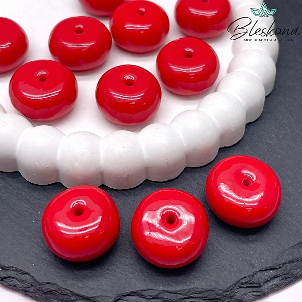 14*23 мм Бусина Бублик красный