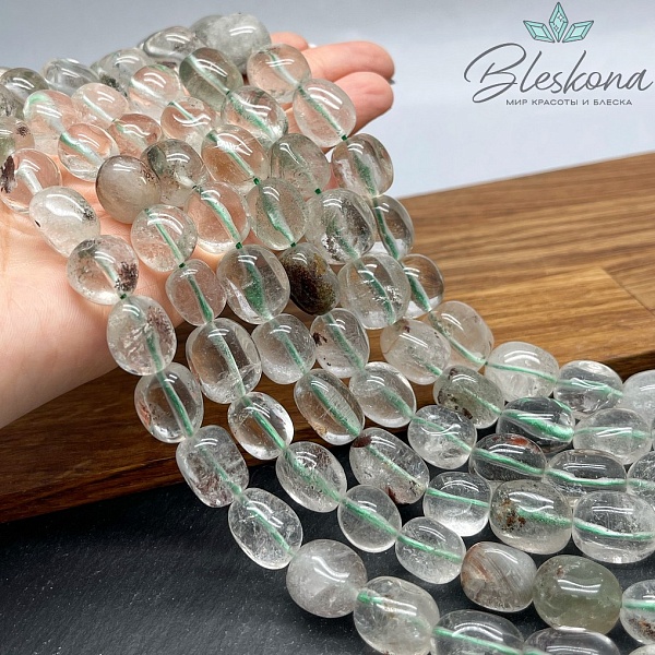 Агат Моховой галтовка (14-16)*(10-14) мм