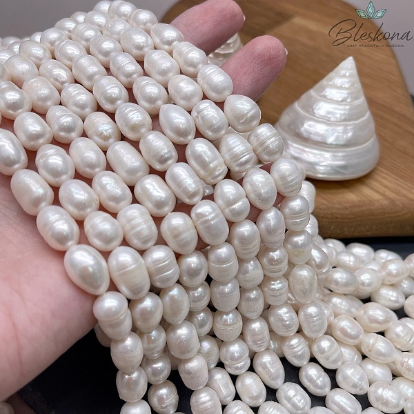 Жемчуг рис белый №1 8,5-9 мм 