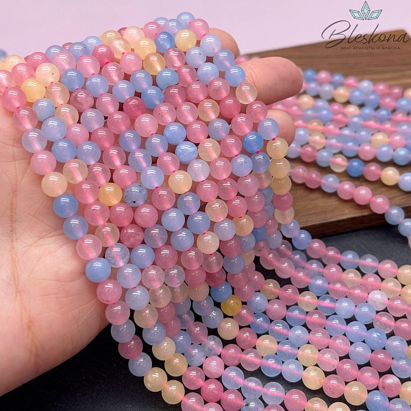 Кварц тонированный микс №2 6 мм