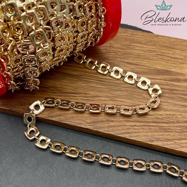 Цепь №48-31 цвет золото 10*9,5 мм/ 5,5 мм