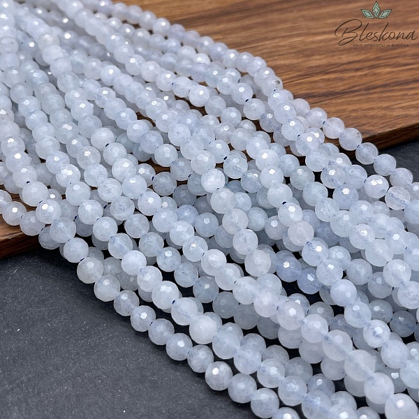 6 мм Аквамарин шар круглая огранка №1