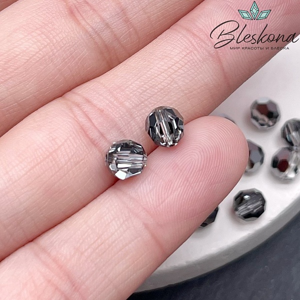 5000 Classic Bead 6 мм Crystal Silver Night уп.5шт.