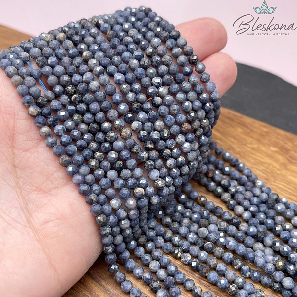 Сапфировый корунд алмазная огранка №2 4 мм