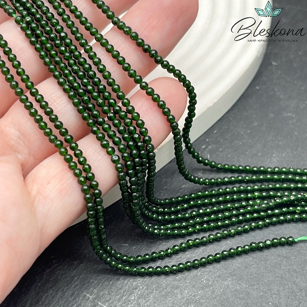 Авантюрин зеленый (имитация) 3 мм 