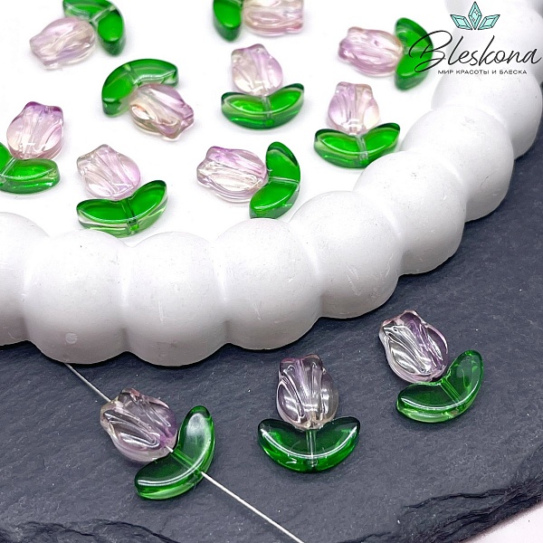 15*13 мм Бусина тюльпан №1 штучно