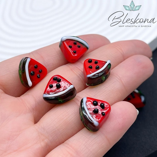 12*13 мм Бусина арбуз