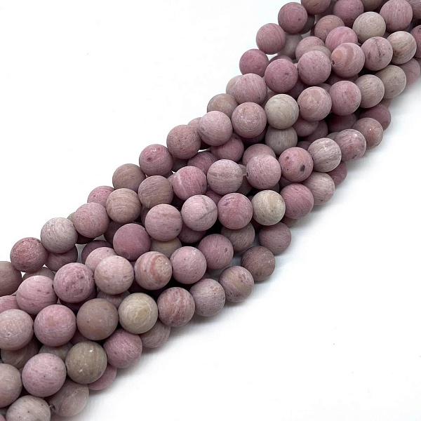 Родонит розовый матовый 10 мм