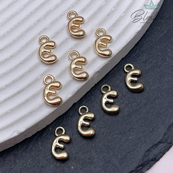 13 мм Цвет золото, Буква гладкая E 