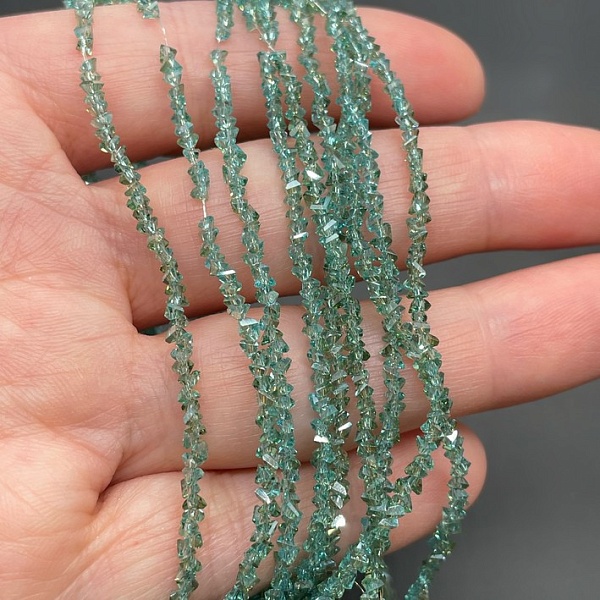 2,5 мм Стекло Lux, треугольник, цвет зеленый