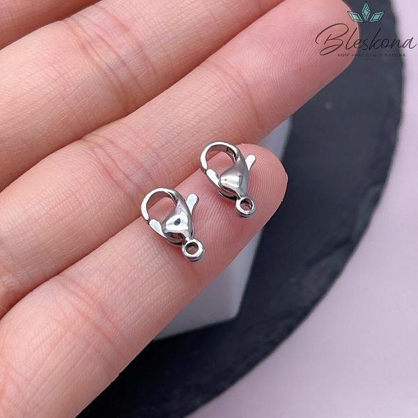 12 мм Цвет серебро, Замок округлый