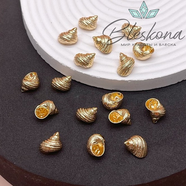 13*11 мм Цвет золото, Подвеска Ракушка