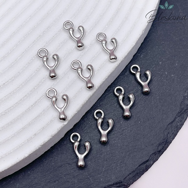 13 мм Цвет серебро, Буква гладкая Y