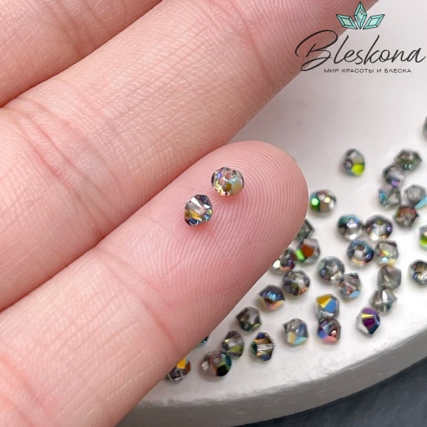 5328 Xilion Bicone 3mm Crystal Vitrail Medium уп. 20шт.