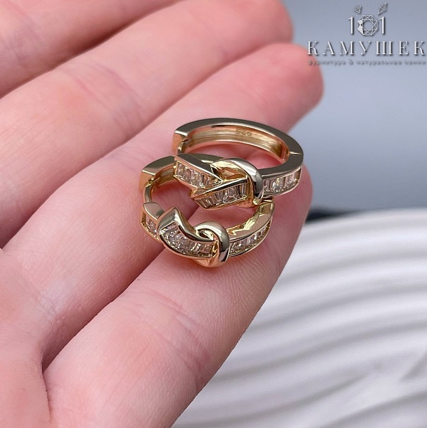 20 мм Цвет золото, Швензы бублик Конго узел