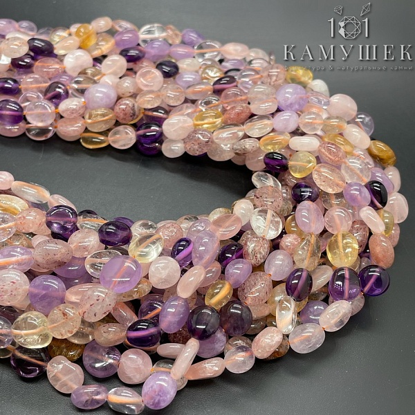 8-10 мм Микс кварцев галтовка №2