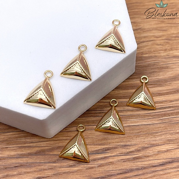 15*12 мм Цвет золото, Подвеска Эчпочмак Этно