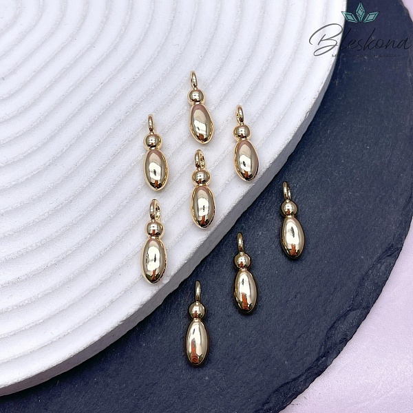 18 мм, Цвет золото, Буква объемная I