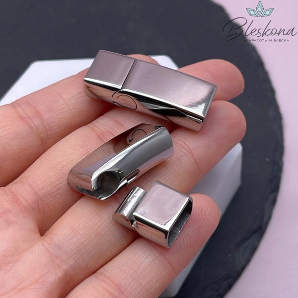 32,5*13,5 мм Цвет серебро, Замок магнитный 