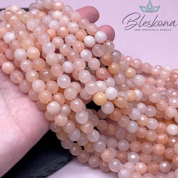 Авантюрин коричневый огранка 8 мм 