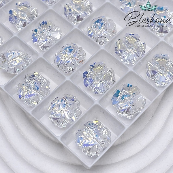 5752 Clover 11 mm Crystal Aurore Boreale (AB)