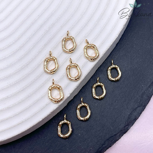 12 мм Цвет золото, Буквы веточки O 