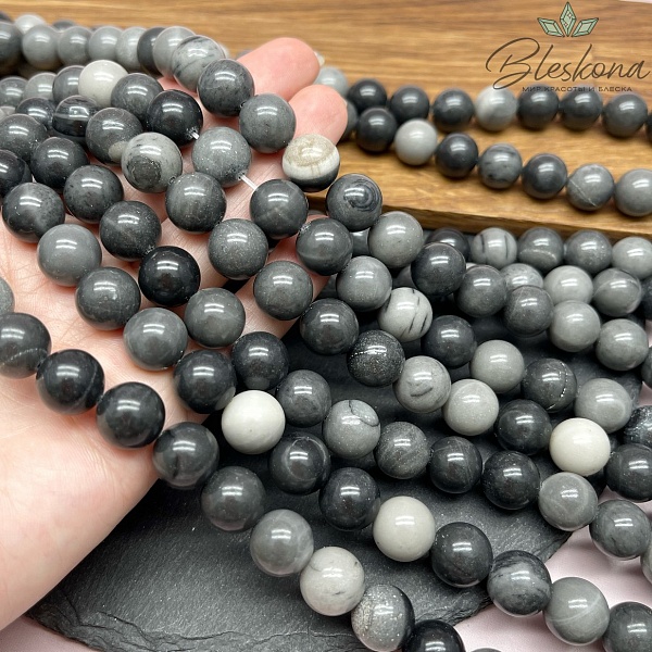 Яшма Инь-Янь (Тайцзи) 12 мм