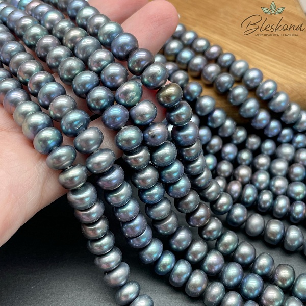 Жемчуг кукуруза темно-серый 8,5-9 мм 