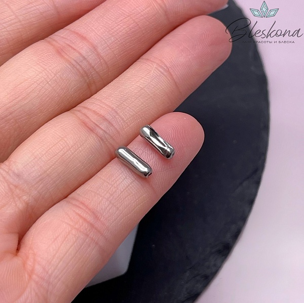 9*3 мм Цвет серебро, Замок для цепочки рис