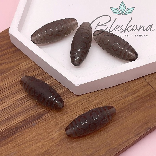 Бусина Дзи 7 глаз 30*11 мм