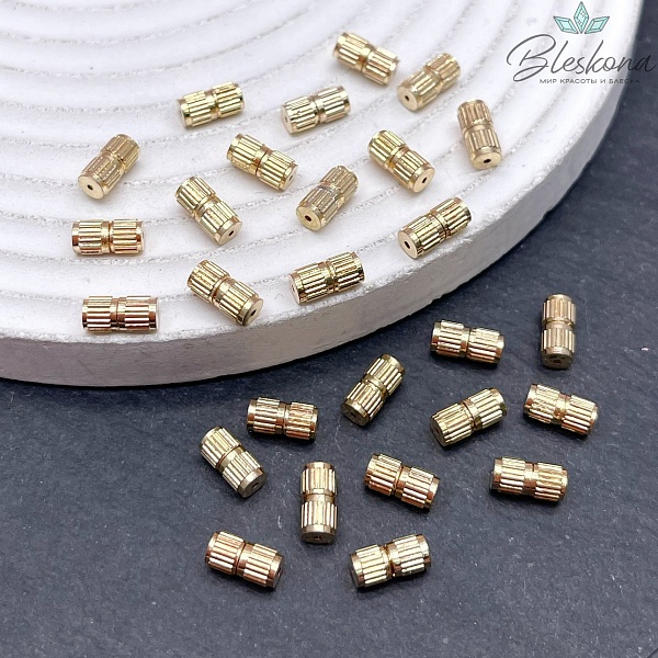 7,5*3,6 мм Цвет золото, Замок Винтовой