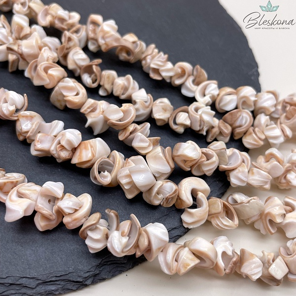 Ракушка улитка ребристая сколы 7-12 мм