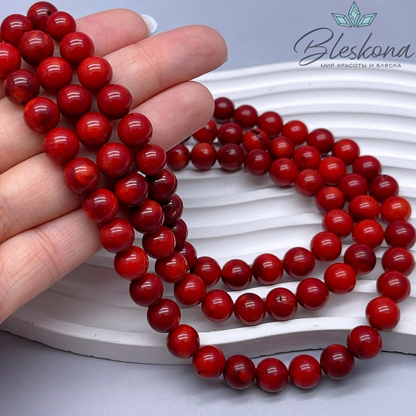 Коралл красный №2 (Коралловые водоросли) 8,5 мм УЦЕНКА