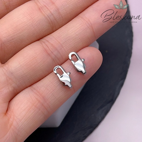 11 мм Цвет серебро, Замок лобстер