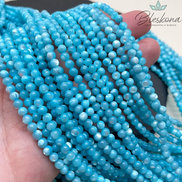 Перламутр голубой 4 мм