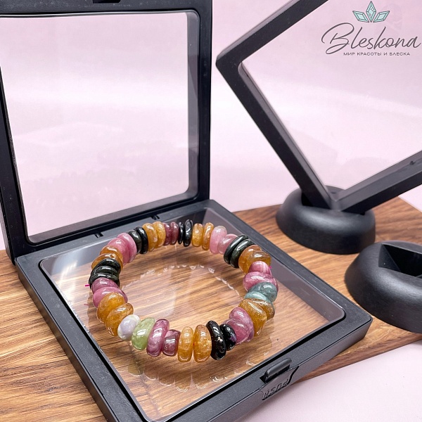 Прозрачный дисплей для украшений черный 11 см