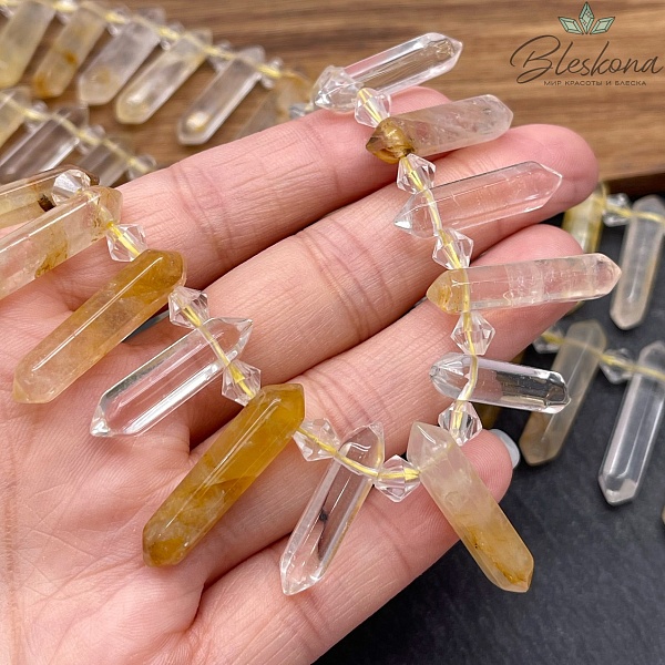 Цитрин форма маятник (4-6)*(21-30) мм