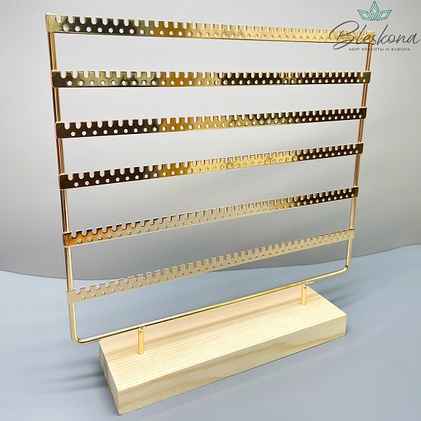 Подставка для демонстрации швенз золотая 30*6,5*30,5 см