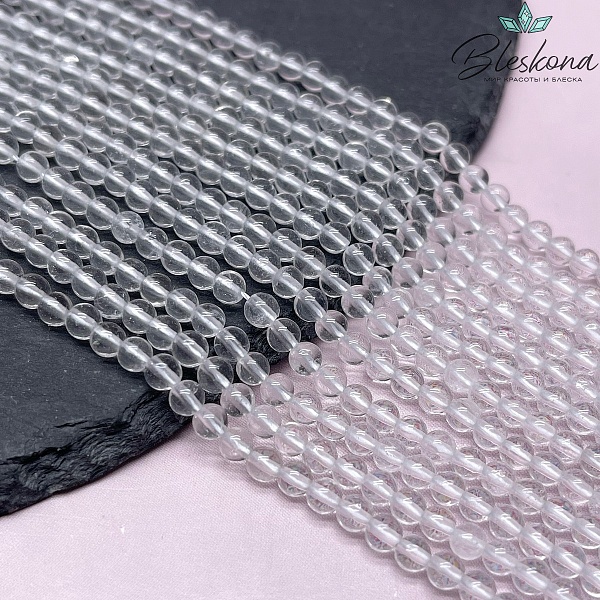 4 мм Горный хрусталь №1 чистый