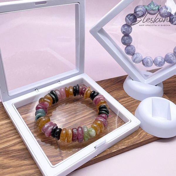 Прозрачный дисплей для украшений белый 11 см