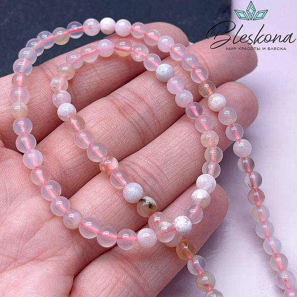 Агат Сакура 4 мм