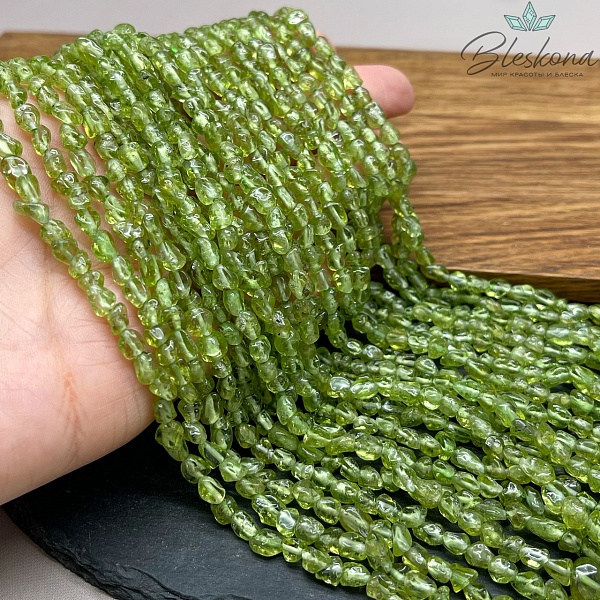 Хризолит галтовка 5-7 мм