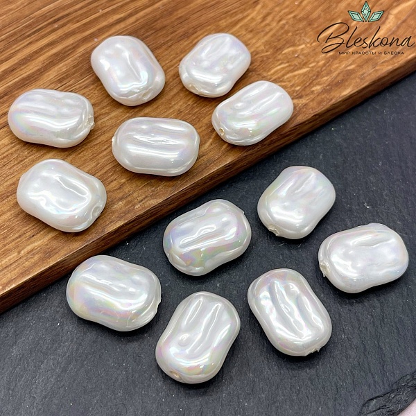 15*20 мм, Жемчуг Майорка фриформ (штучно)