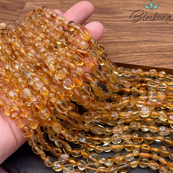 Цитрин Галтовка № 5-8 мм