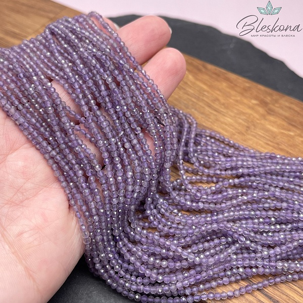 Аметист алмазная огранка №6 2 мм