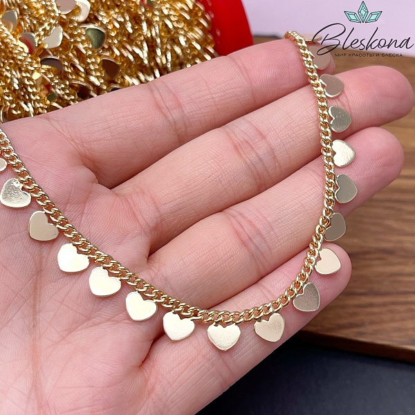 Цепь №14-1 цвет золото 2,7*3,5 мм