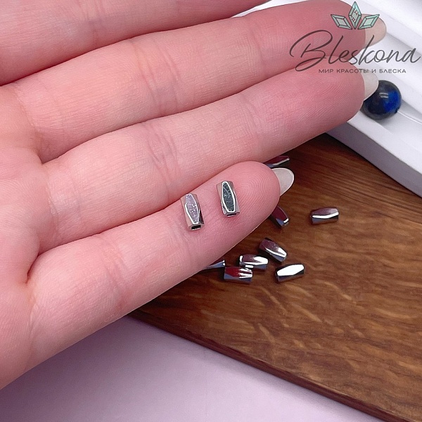 6*3 мм Цвет серебро, Бусина огранка 