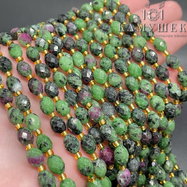 Цоизит овал огранка 7,5*6 мм