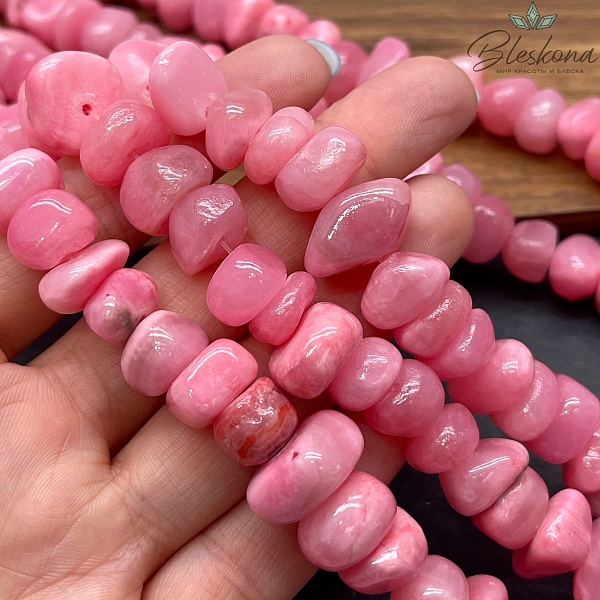 Оникс фриформ розовый №1 (6-10)*(10-15) мм